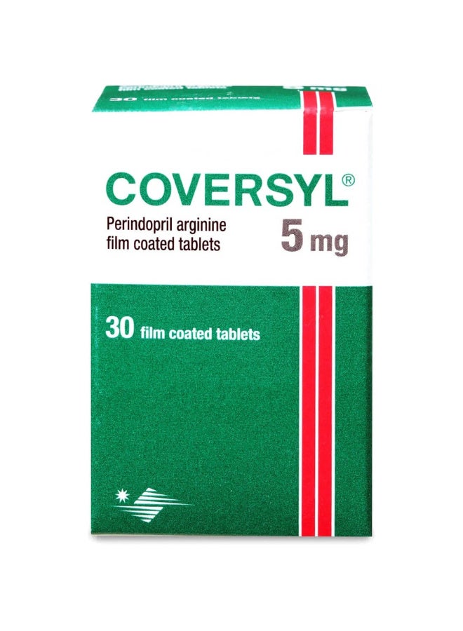 Coversyl 5 mg Perindopril Arginine Tablets 30 Count - Image 1
